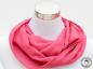 Preview: Einfarbiger Loop Schal in Pink