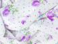 Preview: Weißer Chiffonloop mit lila Blumen