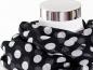 Mobile Preview: Leichter Schal in Schwarz mit weißen Punkten