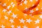 Mobile Preview: Chiffontuch in Orange mit weißen Sternen