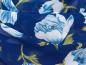 Mobile Preview: Schal in Dunkelblau mit blauen Blumen