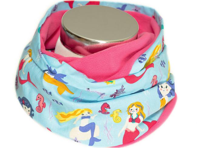 Loop-Schal für Kinder Winter Fleece Blau